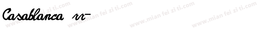 Casablanca rr字体转换